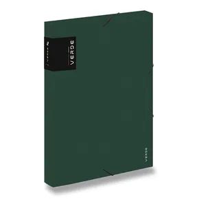 Krabica PP s gumou A4 VERDE zelená